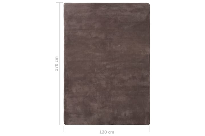 Teddy-matto harmaanruskea 170x120 cm - Taupe - Kodintekstiilit - Matot - Moderni matto - Nukkamatto