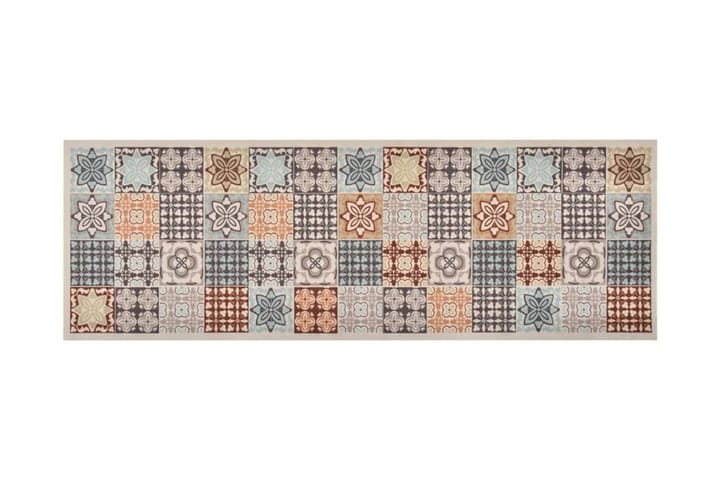 Keittiön matto pestävä mosaiikki väri 45x150 cm - Monivärinen - Kodintekstiilit - Matot - Moderni matto - Räsymatto