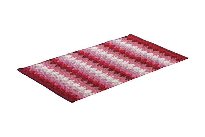 Puuvillamatto Ethno 65x115 cm Punainen - Etol - Kodintekstiilit & matot - Matto - Moderni matto - Räsymatto
