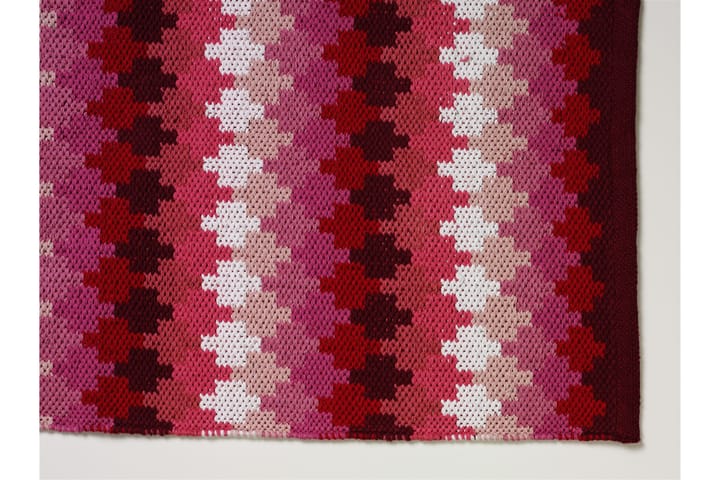 Puuvillamatto Ethno 65x115 cm Punainen - Etol - Kodintekstiilit & matot - Matto - Moderni matto - Räsymatto