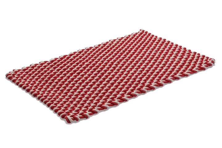 Puuvillamatto Rope 70x160 Luonnonväri/Punainen - Etol - Kodintekstiilit - Matot - Moderni matto - Räsymatto
