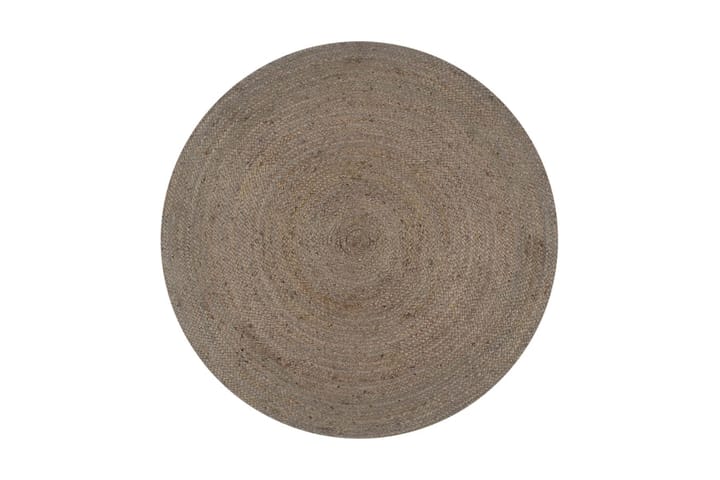 Käsintehty pyöreä juuttimatto 120 cm harmaa - Harmaa - Kodintekstiilit & matot - Matto - Moderni matto - Sisalmatto