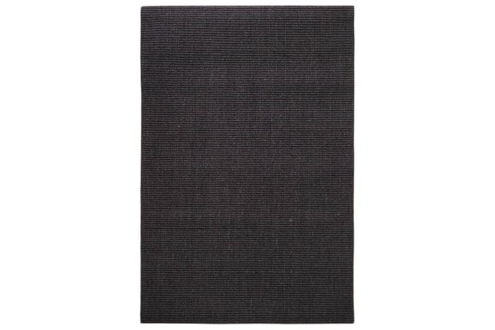 Matto luonnollinen sisal 100x150 cm musta - Musta - Kodintekstiilit - Matot - Moderni matto - Juuttimatto & Hamppumatto