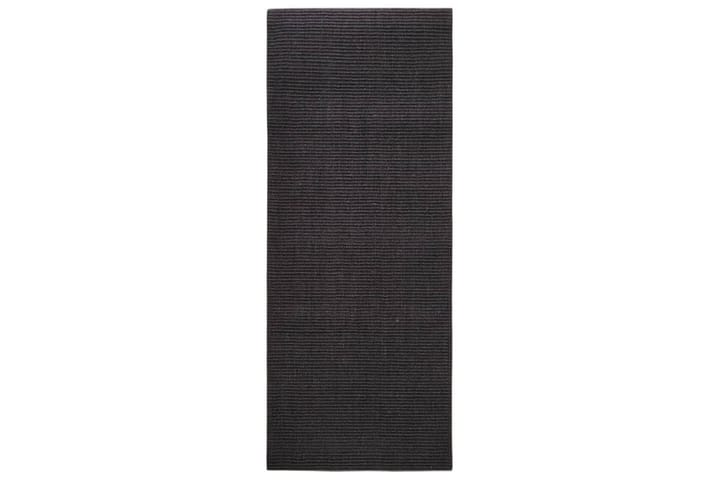 Matto luonnollinen sisal 100x250 cm musta - Musta - Kodintekstiilit & matot - Matto - Moderni matto - Sisalmatto