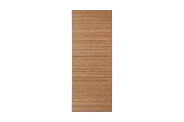 Ruskea Suorakaide Bambumatto 120 x 180 cm - Ruskea - Kodintekstiilit & matot - Matto - Moderni matto - Juuttimatto & Hamppumatto