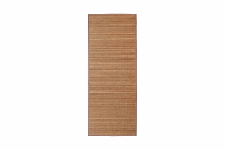 Ruskea Suorakaide Bambumatto 150 x 200 cm - Ruskea - Kodintekstiilit & matot - Matto - Moderni matto - Sisalmatto