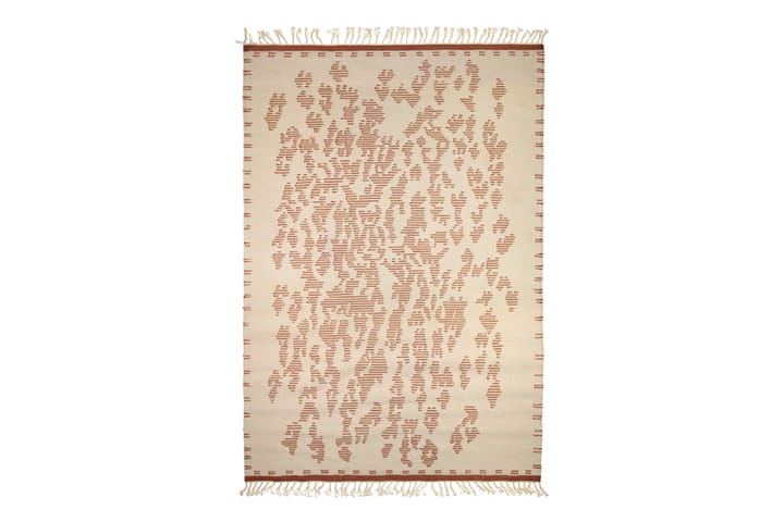 Matto Saaristo 170x240 cm Valkoinen/Terra - Finarte - Kodintekstiilit - Matot - Moderni matto - Villamatto