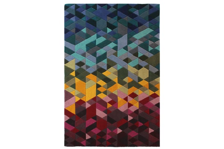 Villamatto Illusion Kingston 120x170 cm Monivärinen - Flair Rugs - Kodintekstiilit & matot - Matto - Moderni matto - Villamatto