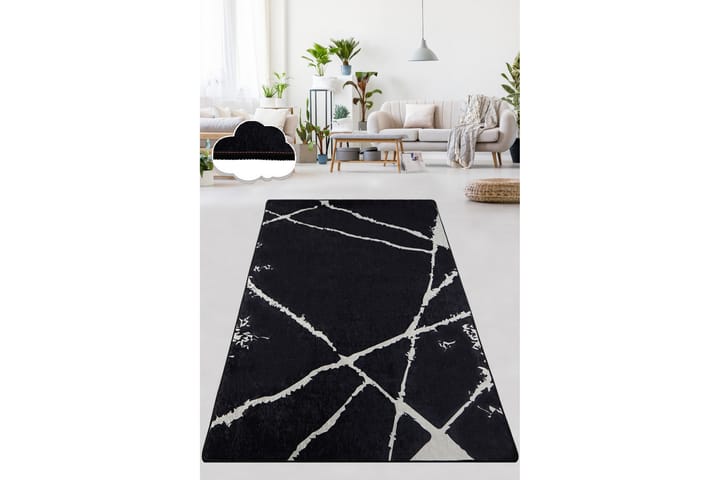 Matto Chilai 100x300 cm - Musta/Valkoinen - Kodintekstiilit & matot - Matto - Moderni matto - Wilton-matto