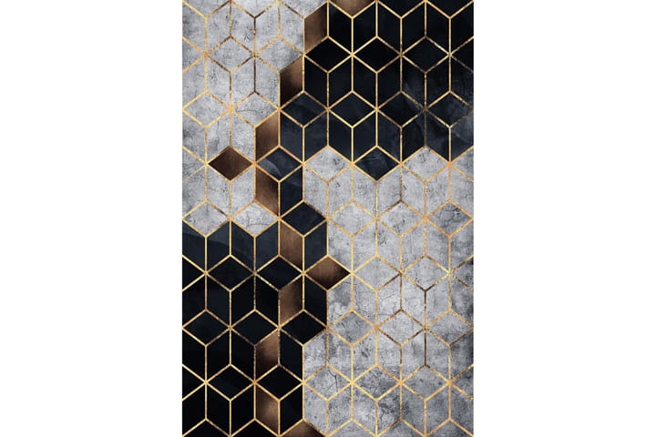 Matto Homefesto 140x220 cm - Monivärinen - Kodintekstiilit & matot - Matto - Moderni matto - Wilton-matto