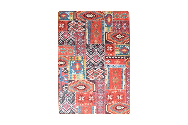 Matto Lapwurk 120x180 cm - Monivärinen / Sametti - Kodintekstiilit & matot - Matto - Kuviollinen matto & värikäs matto