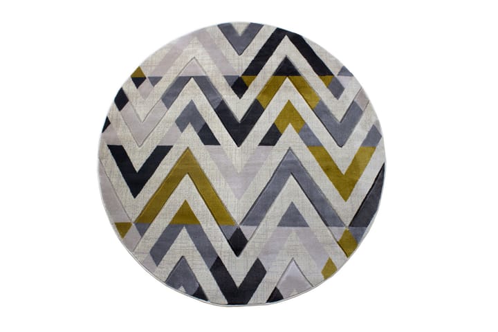 Matto Nyshanthe Pyöreä 120 cm - Monivärinen - Kodintekstiilit & matot - Matto - Kuviollinen matto & värikäs matto