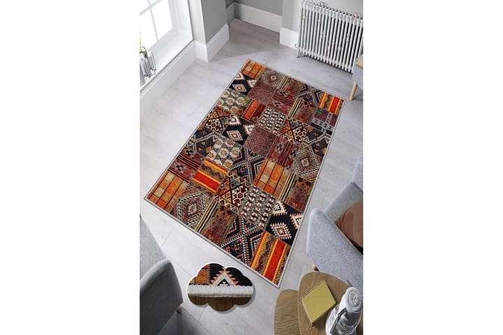 Matto Homefesto 80x120 cm - Monivärinen - Kodintekstiilit & matot - Matto - Moderni matto - Kuviollinen matto