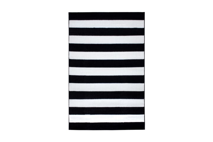 Matto Rubinas 80x150 cm - Musta/Kermanvalkoinen - Kodintekstiilit - Matot - Moderni matto - Kuviollinen matto