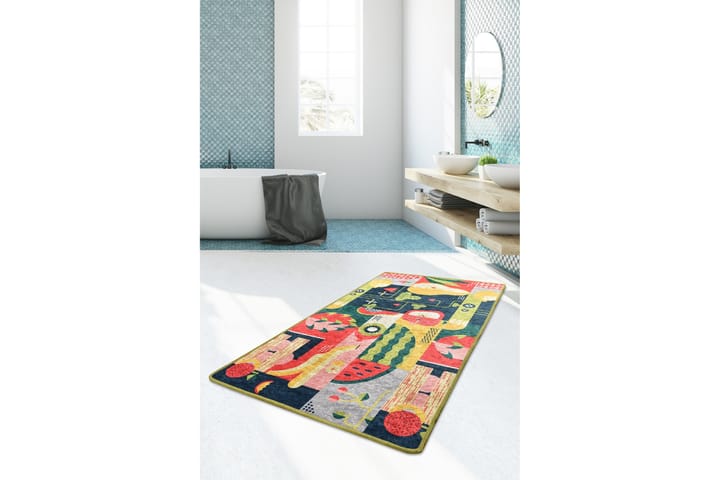 Matto Fruttu 160x230 cm - Monivärinen / Sametti - Kodintekstiilit - Matot - Moderni matto - Kuviollinen matto