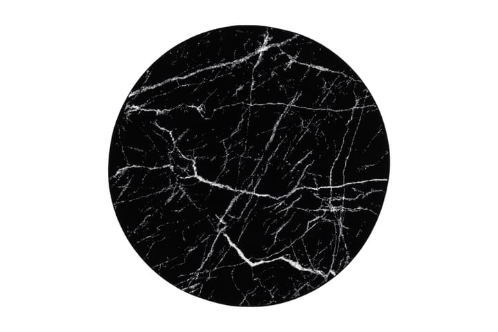 Matto Ink Marble 160 cm pyöreä - Musta - Kodintekstiilit - Matot - Isot matot