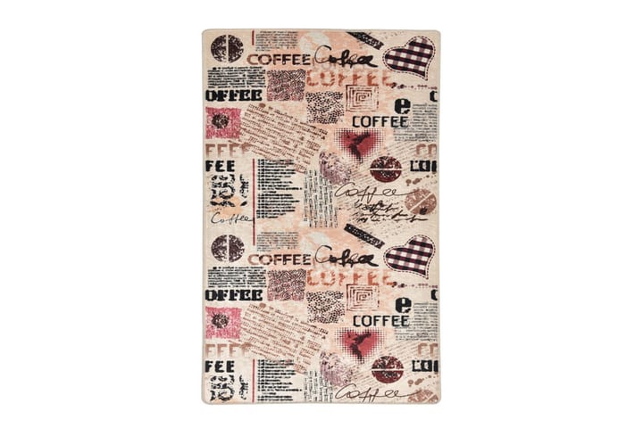 Matto Koffie 160x230 cm - Monivärinen / Sametti - Kodintekstiilit - Matot - Ulkomatto - Eteisen matot & kynnysmatot