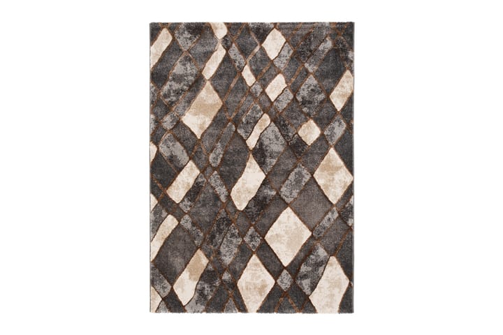 Matto Marvel Fashion 160x230 cm - Harmaa/Kupari - Kodintekstiilit - Matot - Moderni matto - Kuviollinen matto