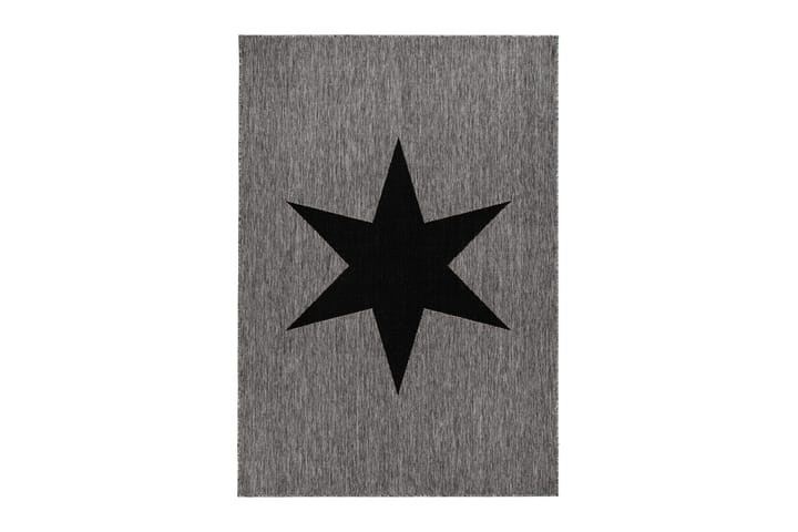 Matto Sandhamn Star 160x230 - Harmaa/Musta - Kodintekstiilit - Matot - Isot matot
