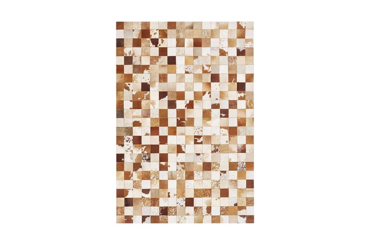 Matto Maithili 160x230 cm - Ruskea/Valkoinen/Nahka - Kodintekstiilit - Matot - Isot matot
