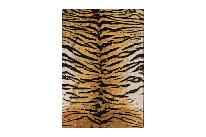Tasokudottu matto Domani Tiger 160x230 cm - Kulta - Kodintekstiilit & matot - Matto - Moderni matto - Wilton-matto