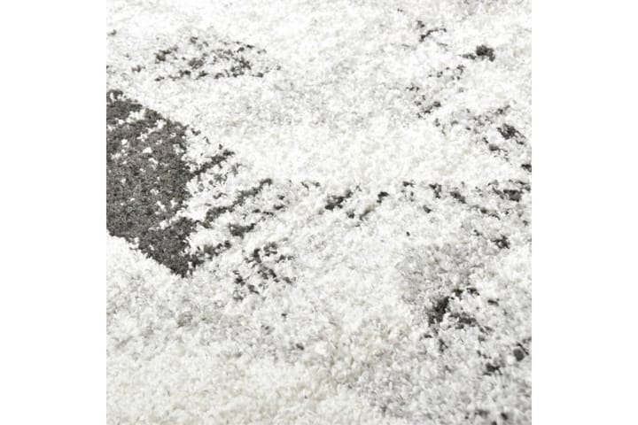 Matto harmaa ja valkoinen 120x170 cm PP - Harmaa - Kodintekstiilit - Matot - Ulkomatto - Muovimatto