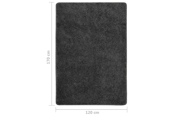 Pörrömatto tummanharmaa 120x170 cm liukumaton - Harmaa - Kodintekstiilit - Matot - Ulkomatto - Muovimatto