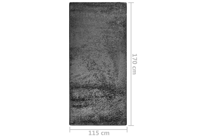 Pehmeänukkainen matto liukumaton 115x170 cm harmaa - Kodintekstiilit - Matot - Ulkomatto - Muovimatto