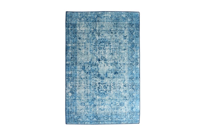 Käytävämatto Corabel 80x200 cm - Sininen / Sametti - Kodintekstiilit & matot - Matto - Moderni matto - Kuviollinen matto