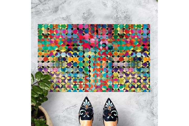 Ovimatto Chilai 45x70 cm - PVC/Monivärinen - Kodintekstiilit & matot - Matto - Moderni matto - Kuviollinen matto