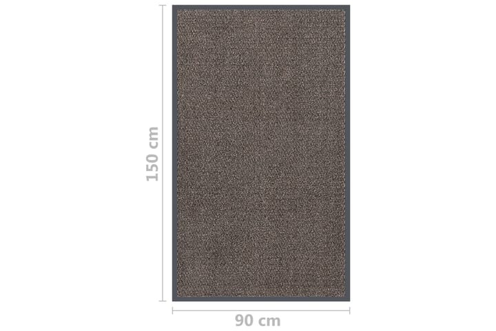 Ovimatto nukallinen 90x150 cm tummanruskea - Ruskea - Kodintekstiilit & matot - Matto - Ulkomatto - Eteisen matto & kynnysmatto