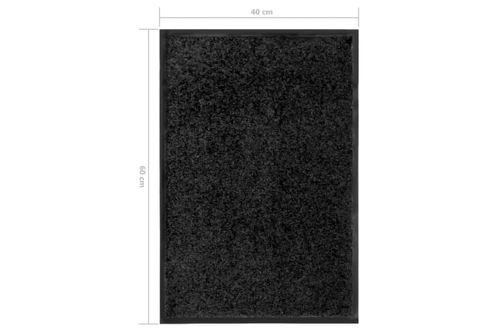 Ovimatto pestävä musta 40x60 cm - Kodintekstiilit & matot - Matto - Ulkomatto - Eteisen matto & kynnysmatto