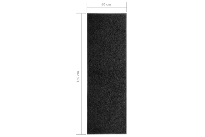 Ovimatto pestävä musta 60x180 cm - Kodintekstiilit & matot - Matto - Ulkomatto - Eteisen matto & kynnysmatto