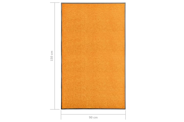 Ovimatto pestävä oranssi 90x150 cm - Kodintekstiilit - Matot - Ulkomatto - Eteisen matot & kynnysmatot