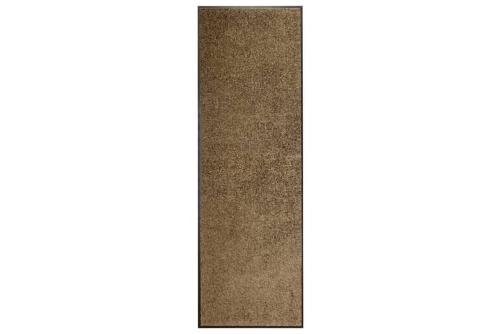 Ovimatto pestävä ruskea 60x180 cm - Kodintekstiilit & matot - Matto - Ulkomatto - Eteisen matto & kynnysmatto