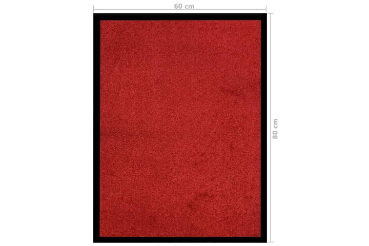 Ovimatto punainen 60x80 cm - Punainen - Kodintekstiilit & matot - Matto - Ulkomatto