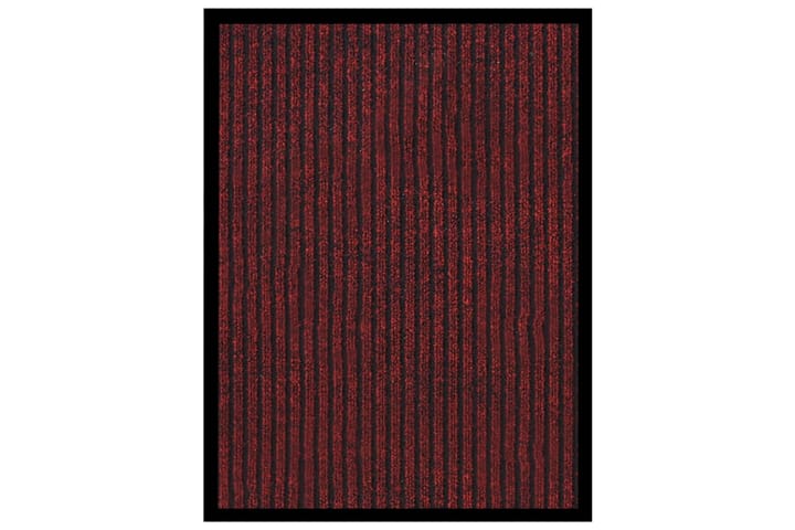 Ovimatto raidallinen punainen 40x60 cm - Punainen - Kodintekstiilit & matot - Matto - Ulkomatto - Eteisen matot & kynnysmatot