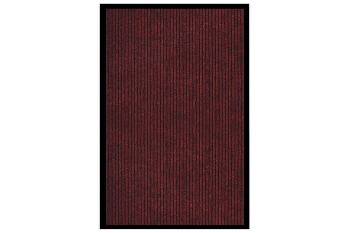 Ovimatto raidallinen punainen 80x120 cm - Punainen - Kodintekstiilit & matot - Matto - Ulkomatto - Eteisen matot & kynnysmatot