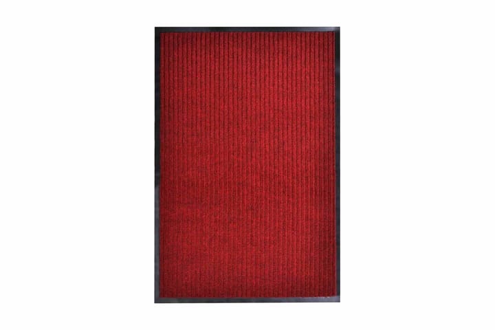 Punainen PVC Ovimatto 90 x 120 cm - Punainen - Kodintekstiilit & matot - Matto - Ulkomatto - Eteisen matot & kynnysmatot