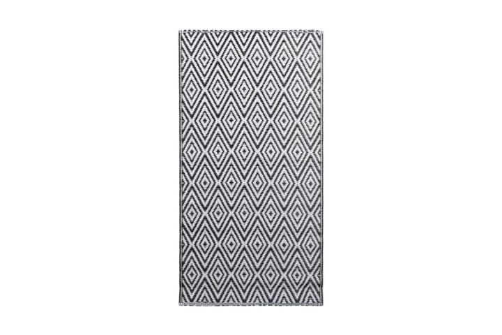 Ulkomatto mustavalkoinen 160x230 cm PP - Kodintekstiilit - Matot - Ulkomatto