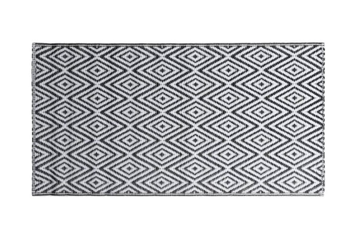 Ulkomatto mustavalkoinen 160x230 cm PP - Kodintekstiilit - Matot - Ulkomatto