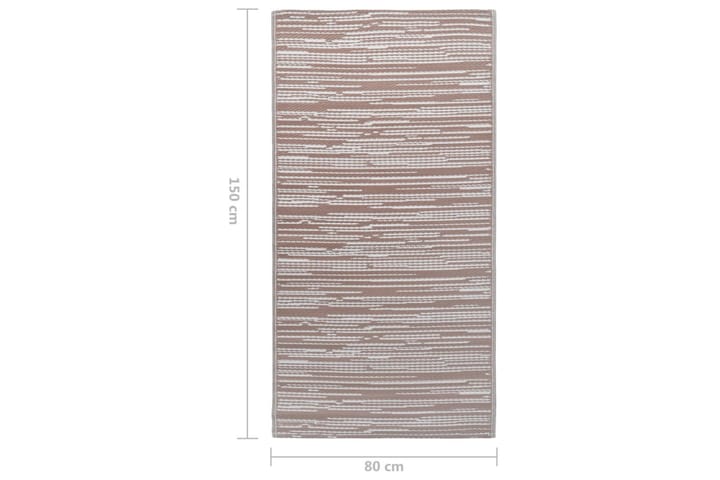 Ulkomatto ruskea 80x150 cm PP - Kodintekstiilit & matot - Matto - Ulkomatto