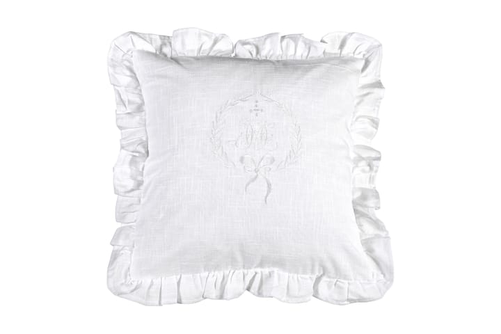 Tyynynpäällinen Emmy 45x45 cm Valkoinen - Fondaco - Kodintekstiilit & matot - Tyyny & torkkupeitto - Tyynynpäälliset