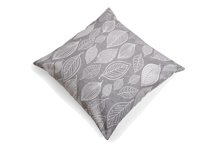 Tyynynpäällinen Leaf 60x60 cm Harmaa - Fritab - Kodintekstiilit - Tyyny & torkkupeitto - Tyynynpäälliset