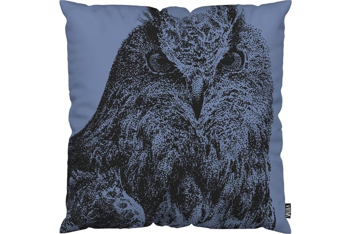 Tyynynpäällinen Owl 43x43 cm Sininen - Vallila - Kodintekstiilit - Tyyny & torkkupeitto - Tyynynpäälliset