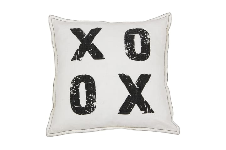 Tyynynpäällinen Xoxo 45x45 cm Valkoinen - Fondaco - Kodintekstiilit - Tyyny & torkkupeitto - Tyynynpäälliset