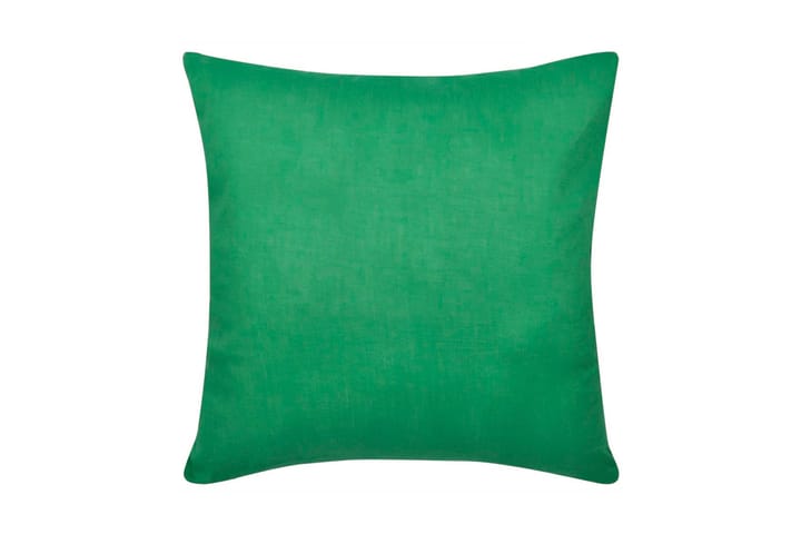 Vihreä tyynynpäällinen 4 kpl Puuvilla 50 x 50 cm - Vihreä - Kodintekstiilit - Tyyny & torkkupeitto - Tyynynpäälliset