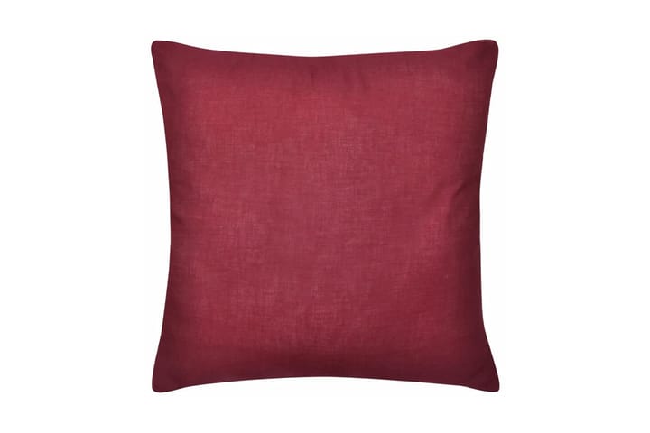 Viininpunainen Tyynynpäällinen Puuvilla 4kpl 40 x 40 cm - Punainen - Kodintekstiilit & matot - Tyyny & torkkupeitto - Tyynynpäälliset