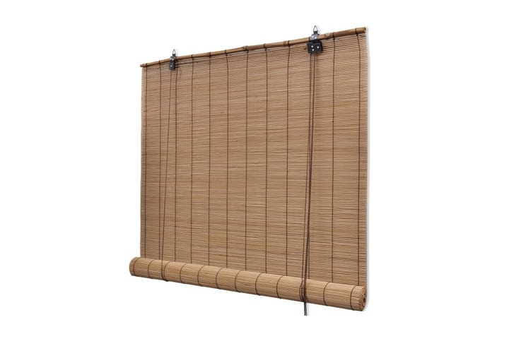 Bambu rullaverhot 2kpl ruskea 120 x 220 cm - Ruskea - Kodintekstiilit & matot - Verhot - Rullaverho