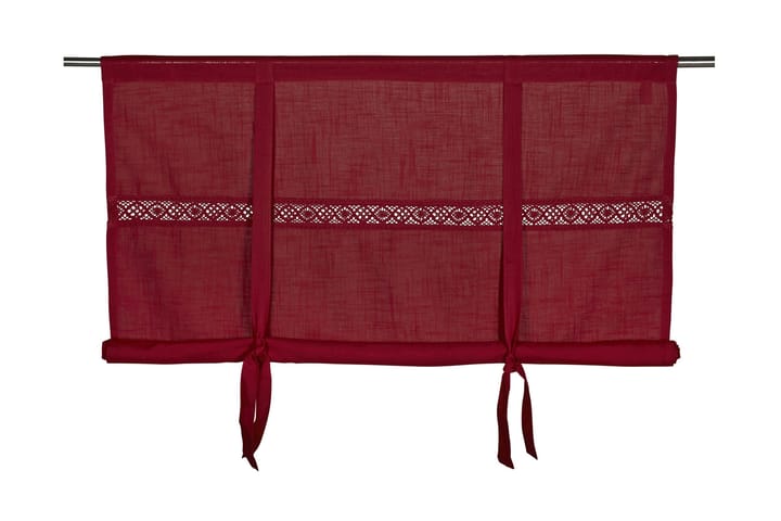 Laskosverho Sanna 160x120 cm Punainen - Fondaco - Kodintekstiilit & matot - Verhot - Laskosverho
